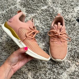 Puma Soft Foam Pink & Gold Sneakers Size 6.5